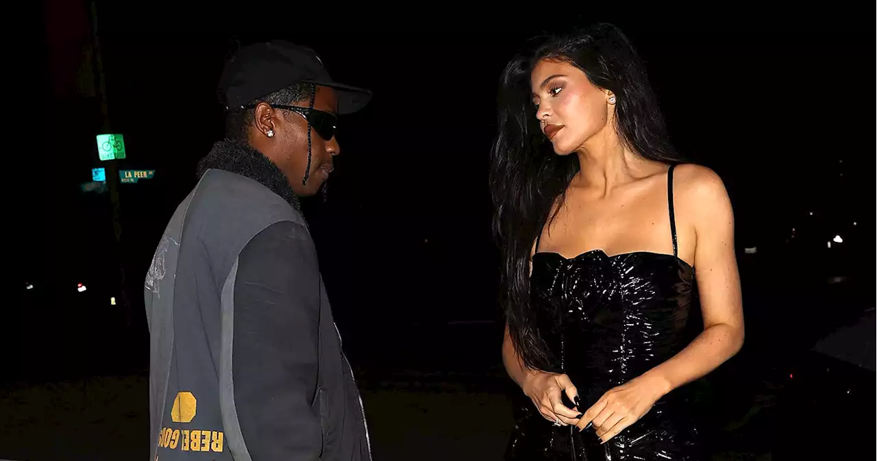 Mom and Dad! Kylie Jenner Steps Out in Latex LBD With Travis Scott: Pics