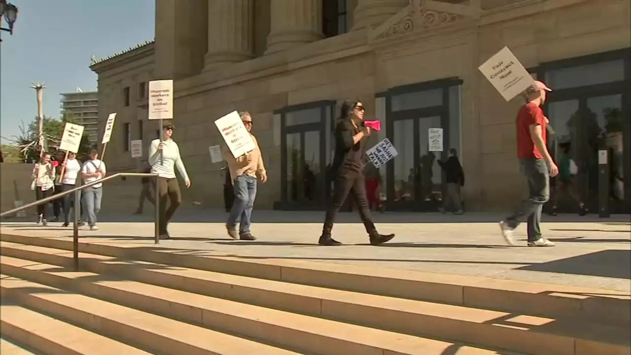 Striking workers reach tentative deal with Philadelphia Museum of Art