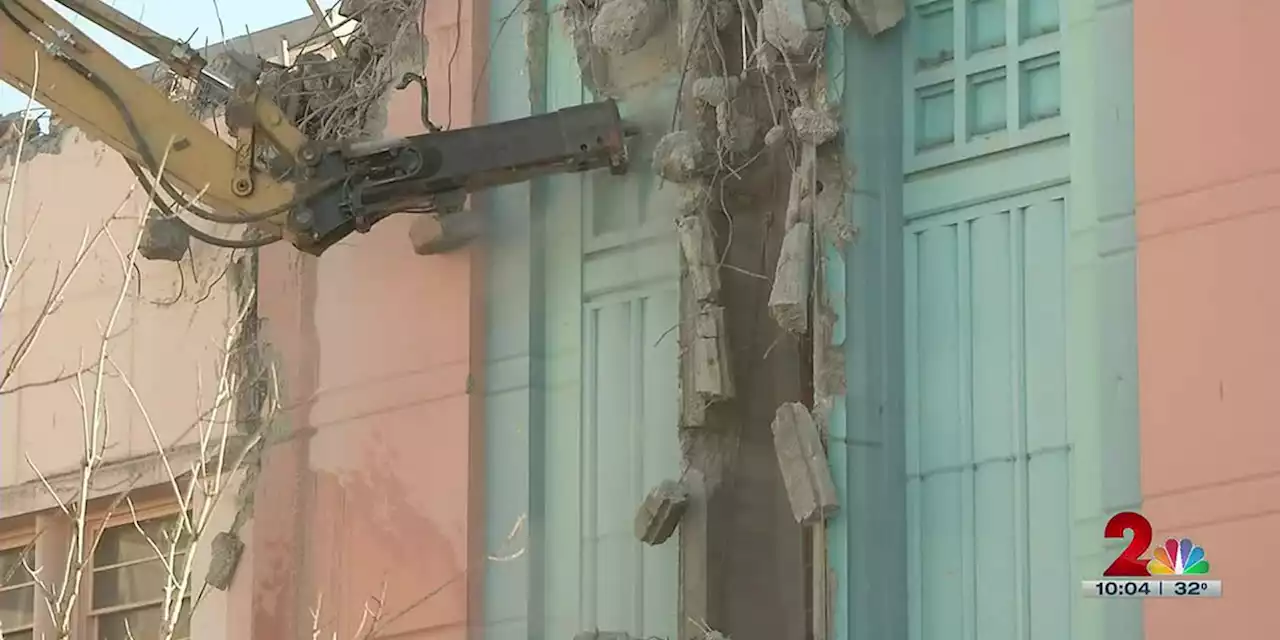 A day of demolition at the Fourth Avenue Theatre