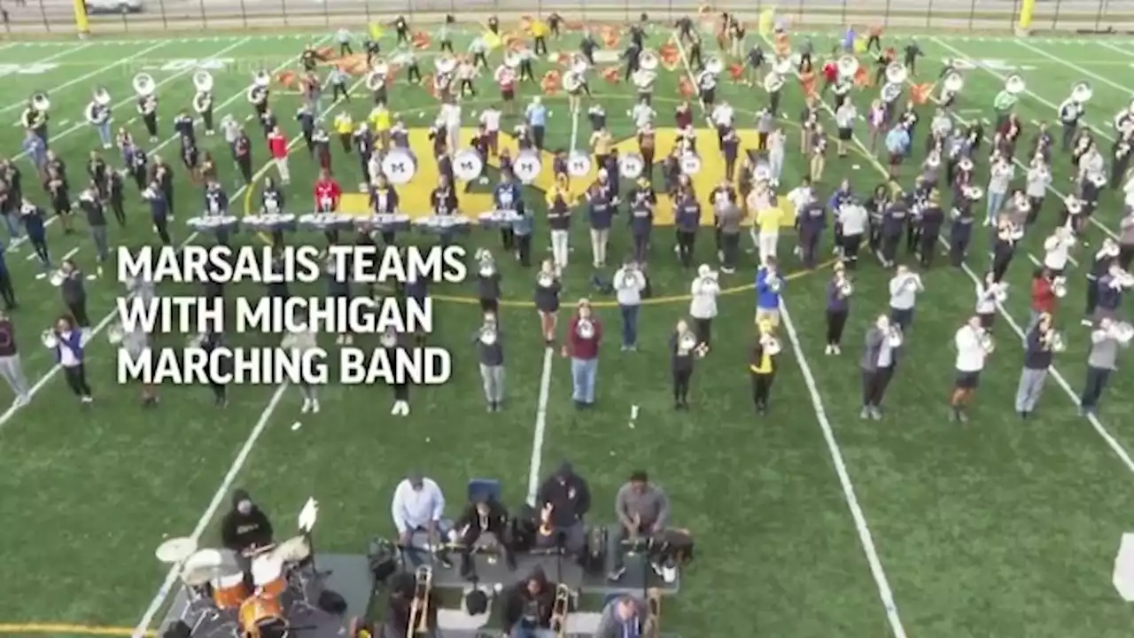 Wynton Marsalis joins forces with Michigan Marching Band