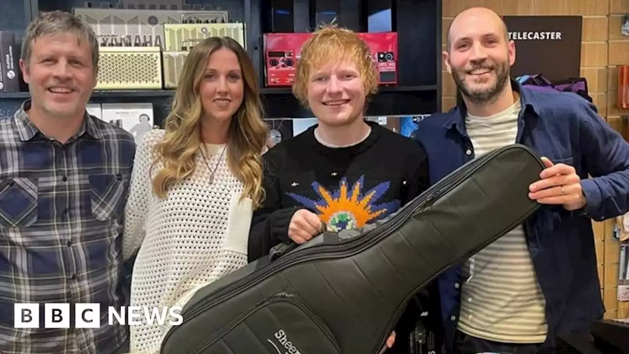 Ed Sheeran free Ipswich gig prompts guitar sales surge at local shop