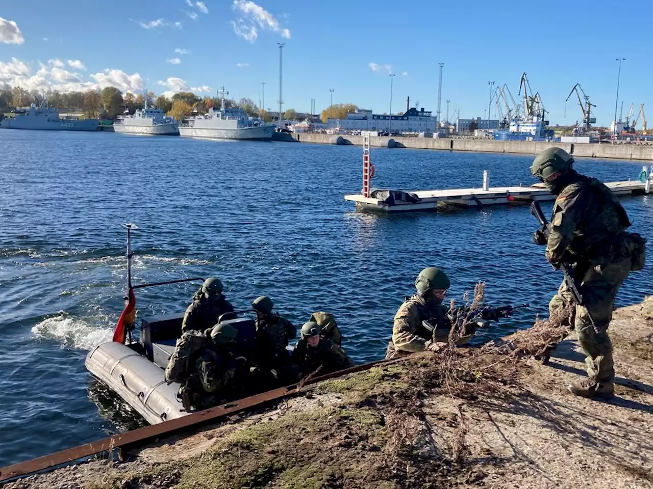 Bundeswehr übt Schutz von Häfen und Flughäfen in Estland