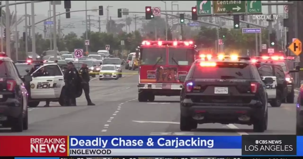 Carjacking victim killed after being dragged by stolen vehicle during pursuit; suspect arrested