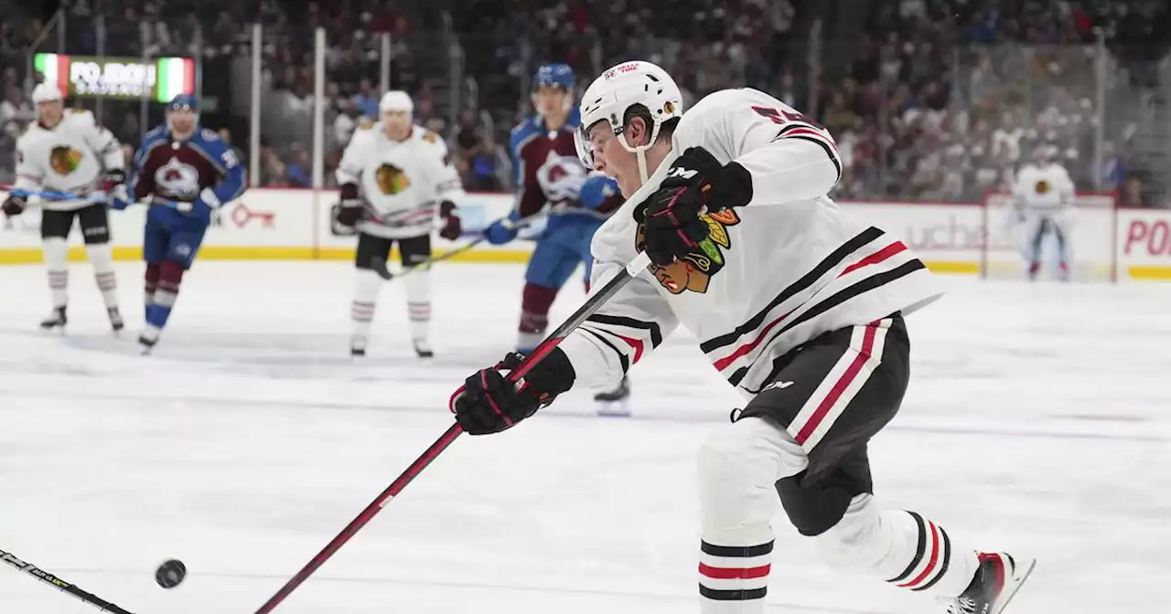 Playing the bumper isn’t glamorous, but MacKenzie Entwistle wants to capitalize on his role with the Chicago Blackhawks