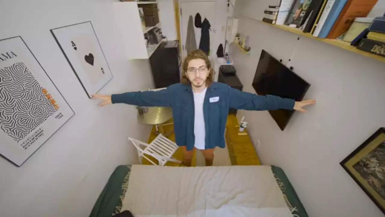 This 23-year-old pays $1,100 a month in rent to live in an apartment the size of an average parking spot