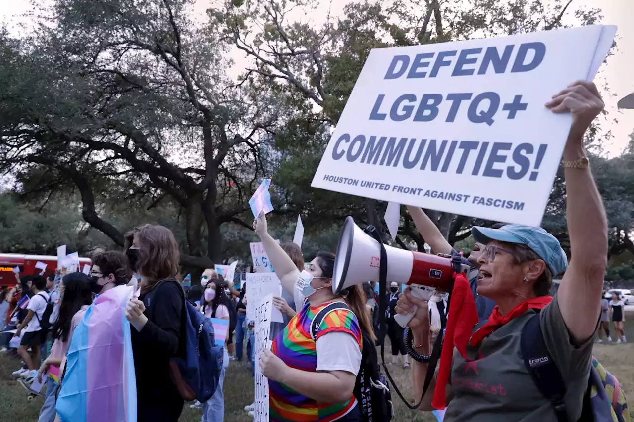 Hundreds of transgender rights allies protest Matt Walsh's 'What is a Woman?' speech at UH