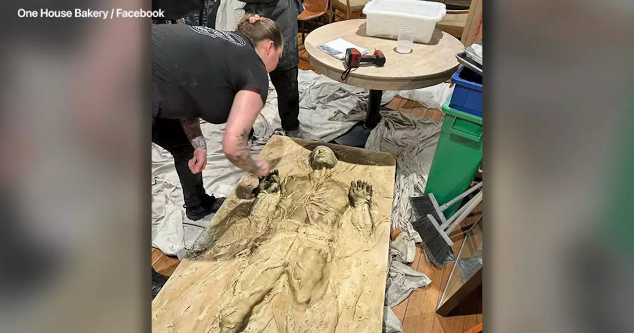 Benicia bakery's Han Solo bread sculpture puts the carbs in carbonite