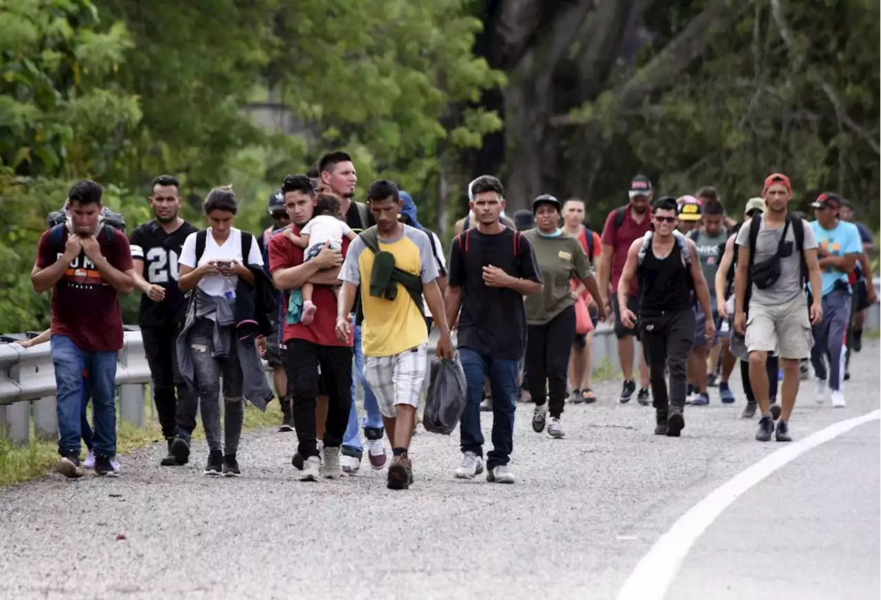 La Jornada: Avanza caravana hacia oficinas del INM en Tapanatepec, Oaxaca