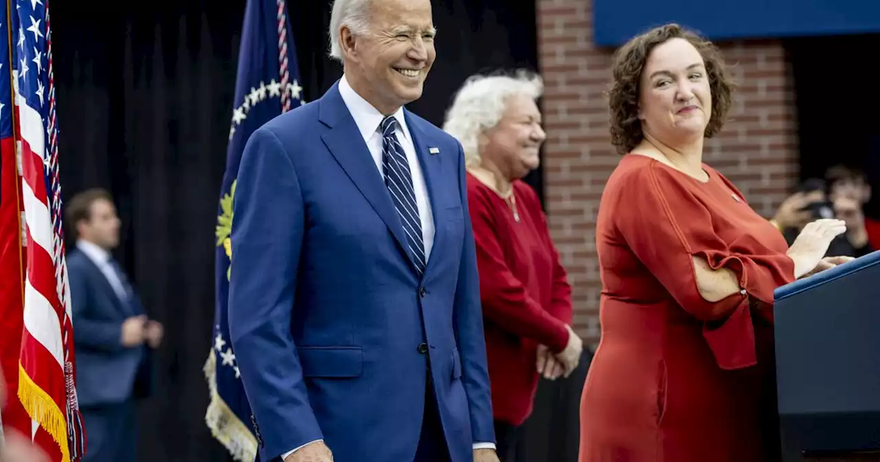 Biden, campaigning with Rep. Katie Porter, promotes actions to lower prescription drug costs