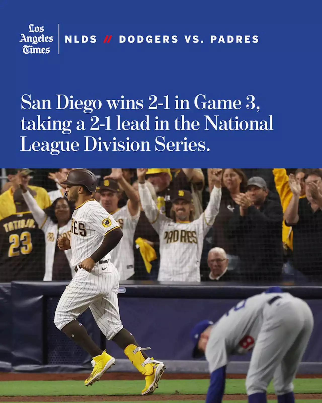 Dodgers on the edge of elimination after Game 3 loss to Padres