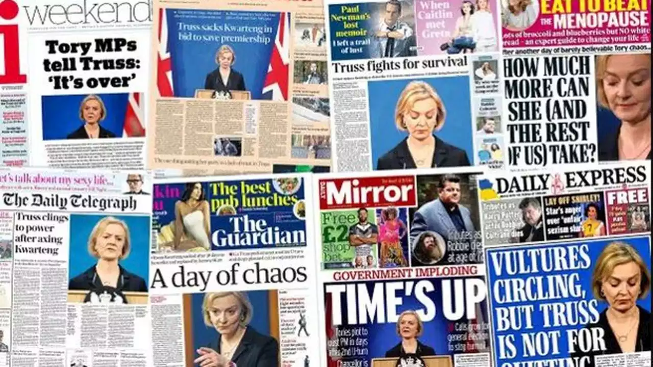 Pour la presse britannique, « Truss se bat pour sa survie »