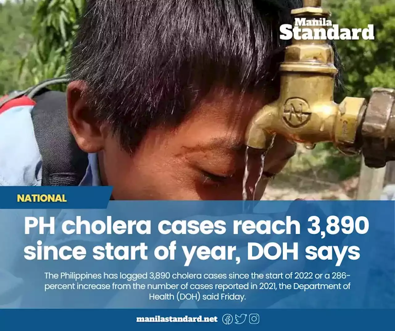 PH cholera cases reach 3,890since start of year, DOH says | Philippines ...