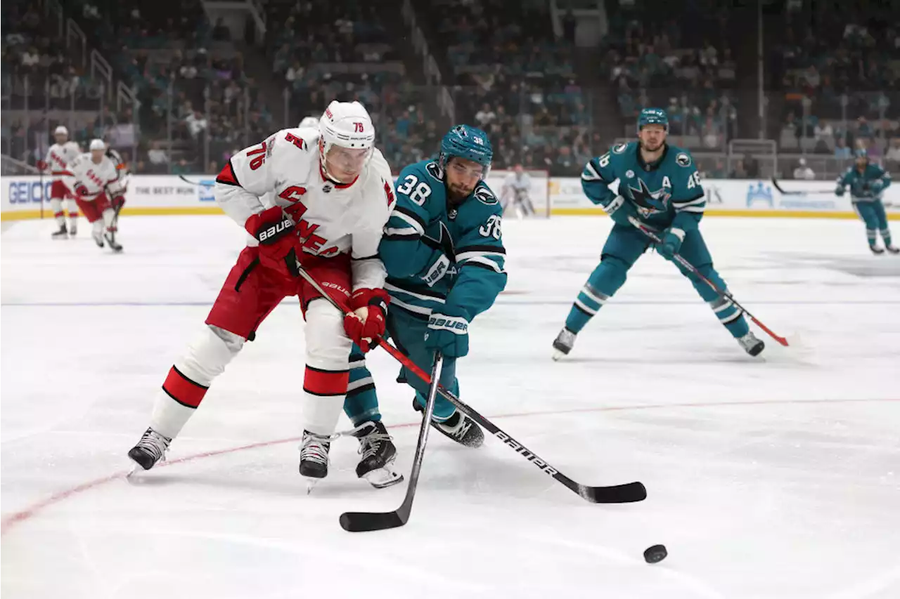 Aho's Late Goal Leads Hurricanes Past Sharks 2-1