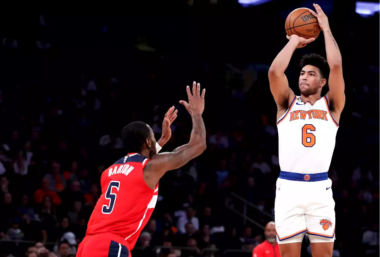 Knicks’ Quentin Grimes quiet in first preseason appearance after injury