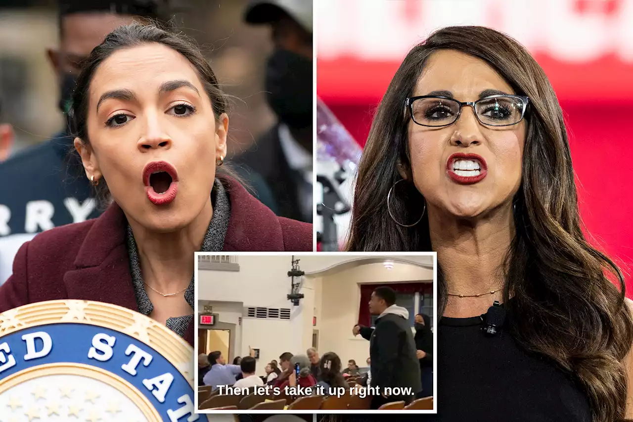 ‘Too scared’: AOC, Lauren Boebert go at each other over town hall