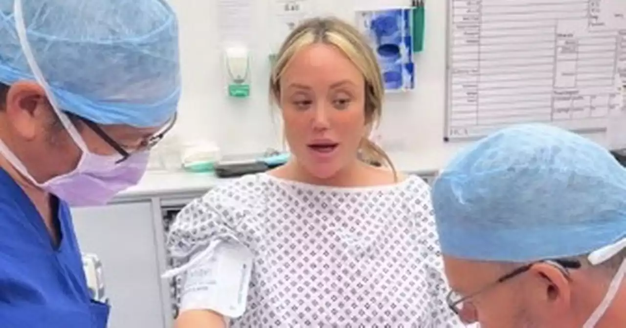 Charlotte Crosby shares first look at birth of baby girl in hospital pics