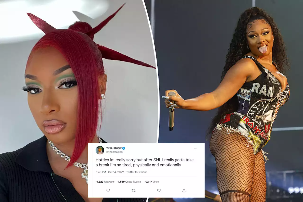 Megan Thee Stallion says she’s ‘gotta take a break’ following home burglary