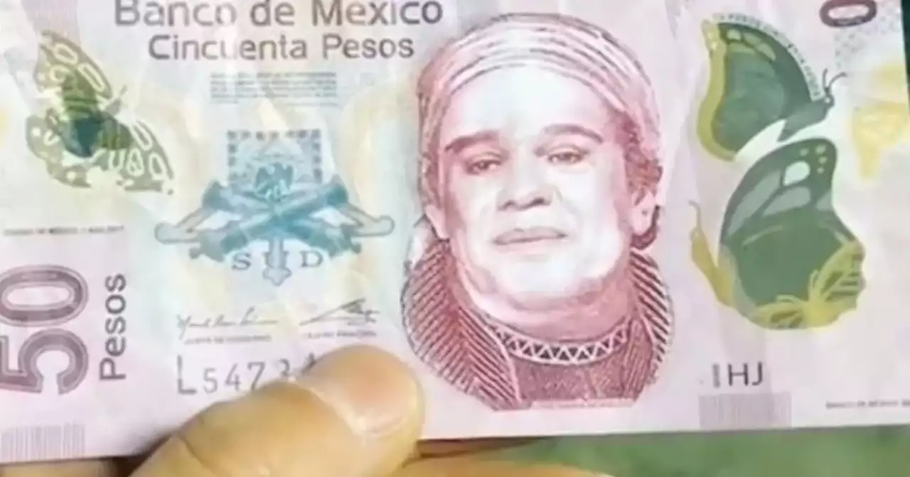 ¡Checa tu cartera! Circulan billetes falsos de 50 pesos con la cara de Juan Gabriel