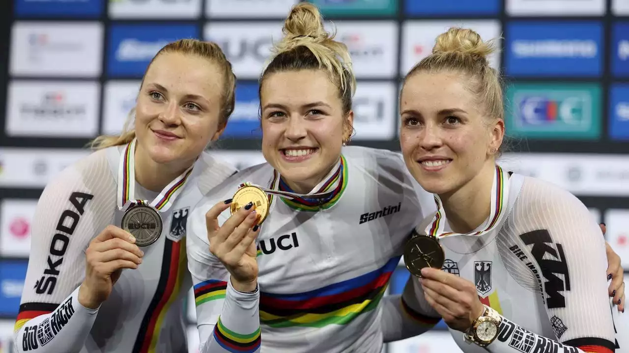 Bahnrad-WM in Frankreich: Friedrich und Hinze sprinten zu Silber und Bronze