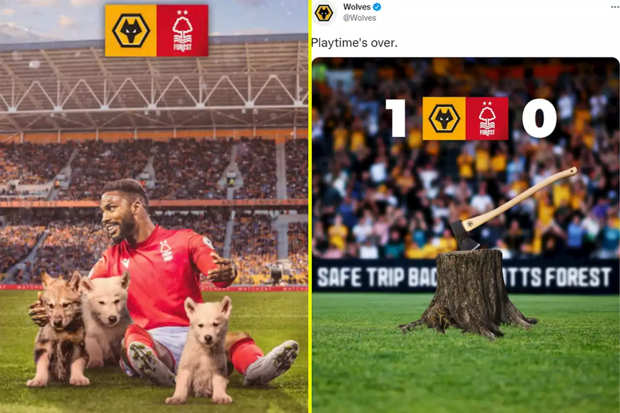 Forest delete 'playtime' tweet but Wolves bite back with post after win