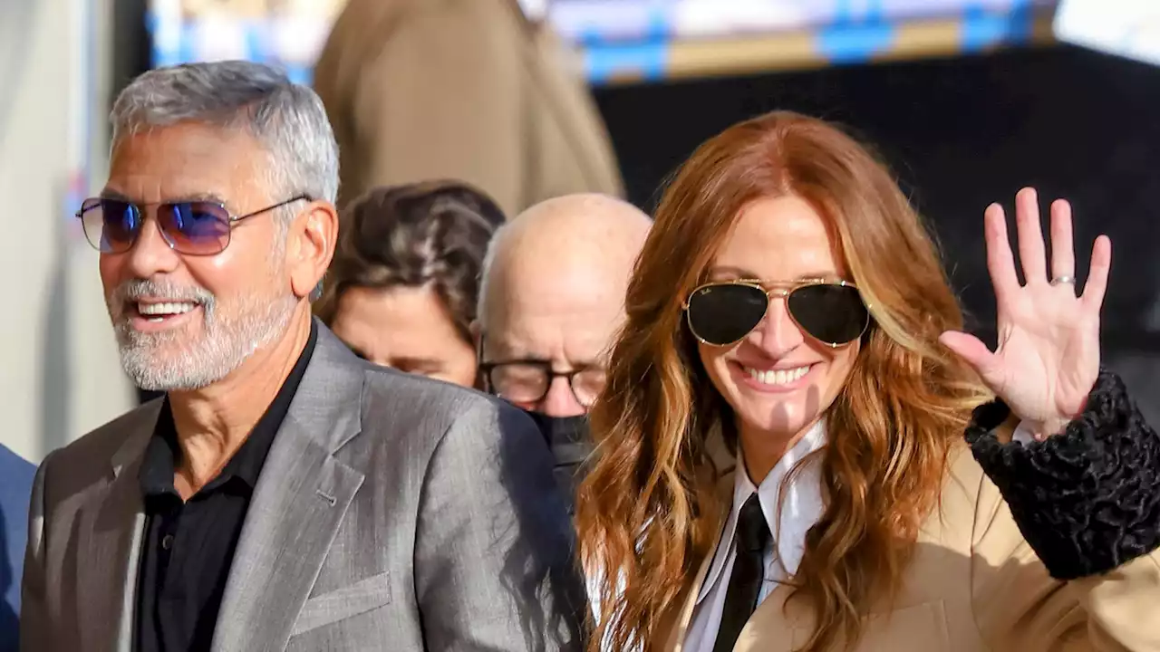 Julia Roberts, 54, wows in Gucci X adidas tracksuit alongside George Clooney