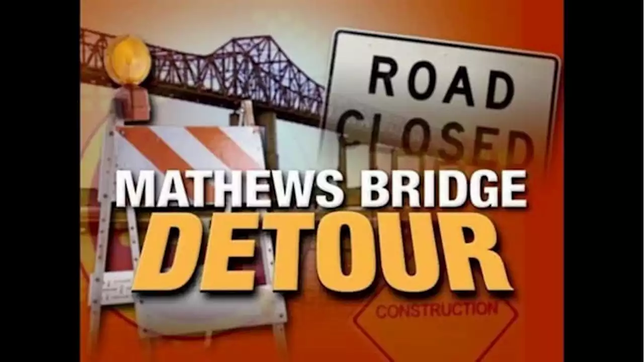 Traffic Alert: Westbound lanes on Mathews Bridge to close this weekend