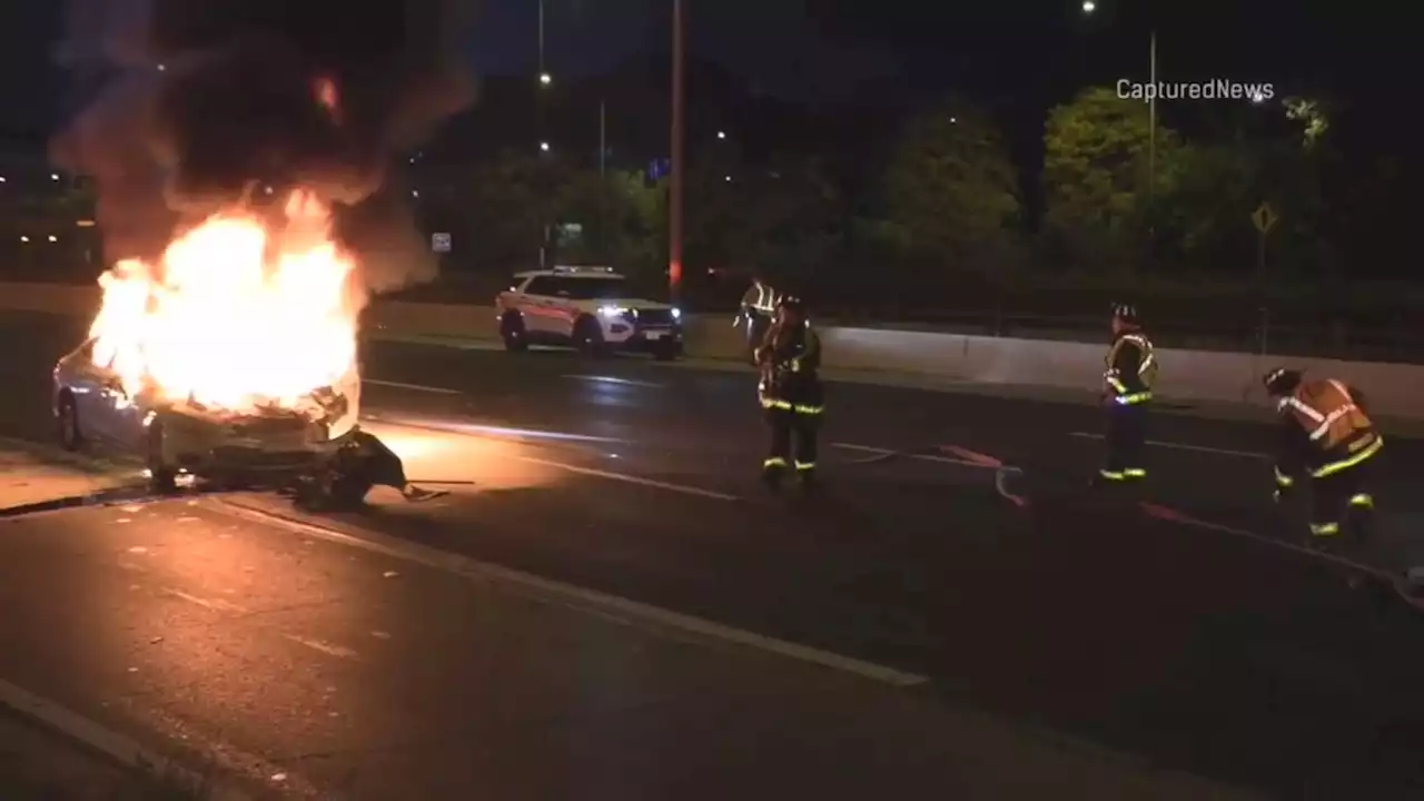 Firefighter among 6 hurt in Eisenhower Expressway crash involving ISP, CFD vehicles: officials