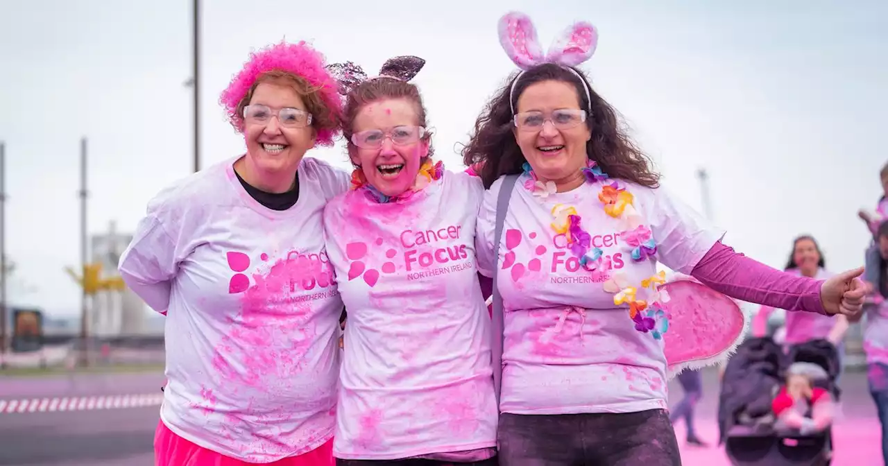 In Pictures: Pink Run in Belfast's Titanic Slipway