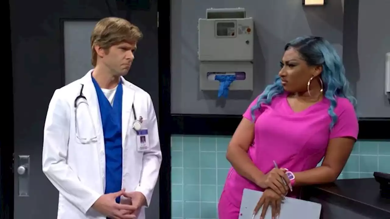 Megan Thee Stallion spoofs US healthcare in 'SNL' hot girl hospital sketch | CNN Business