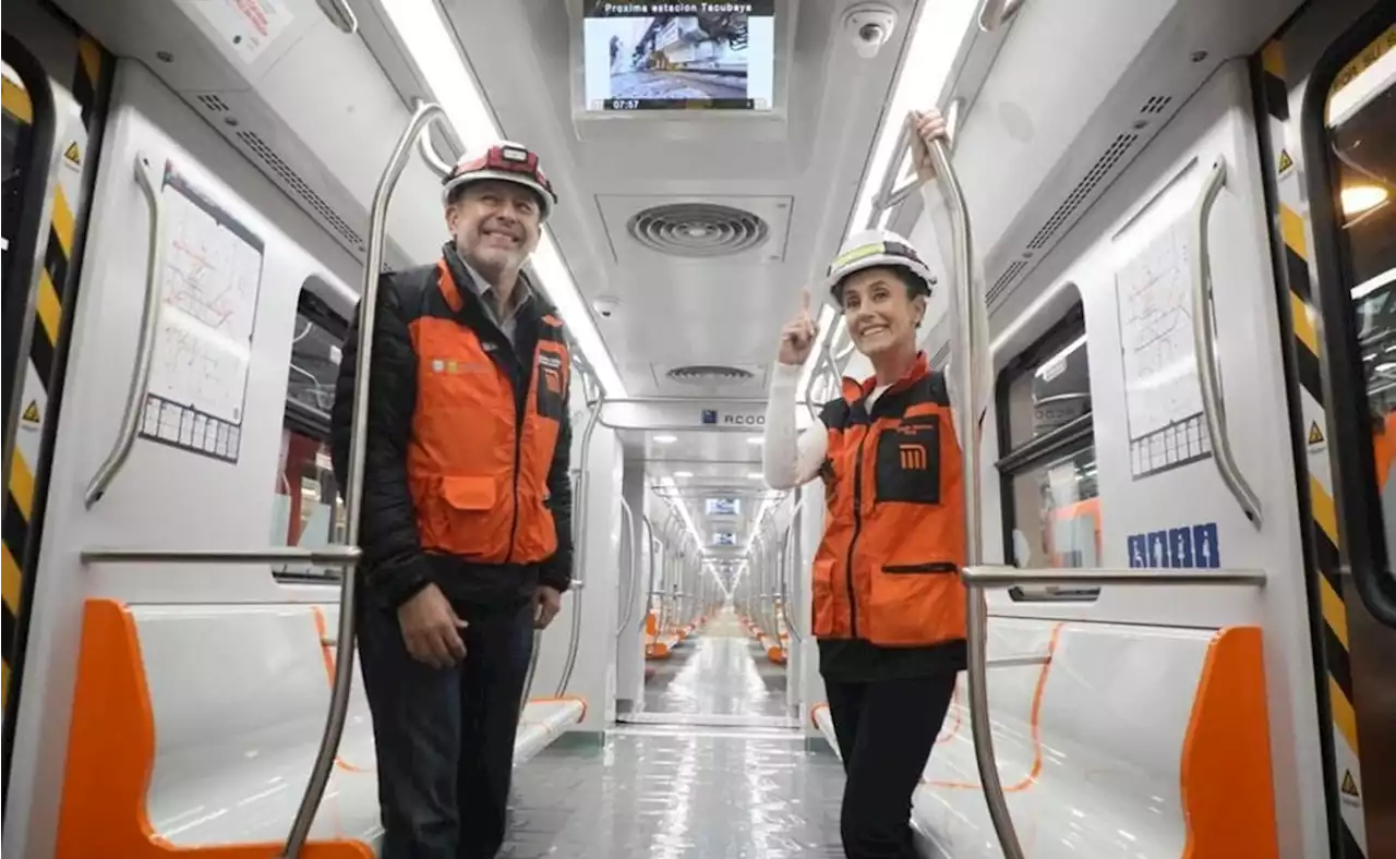 Sheinbaum supervisa encendido del nuevo tren de la Línea 1 del Metro