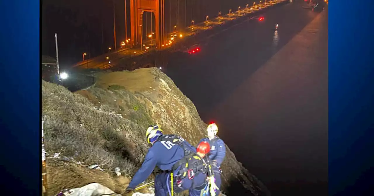 Visitor rescued after tumbling down cliff overlooking Golden Gate Bridge