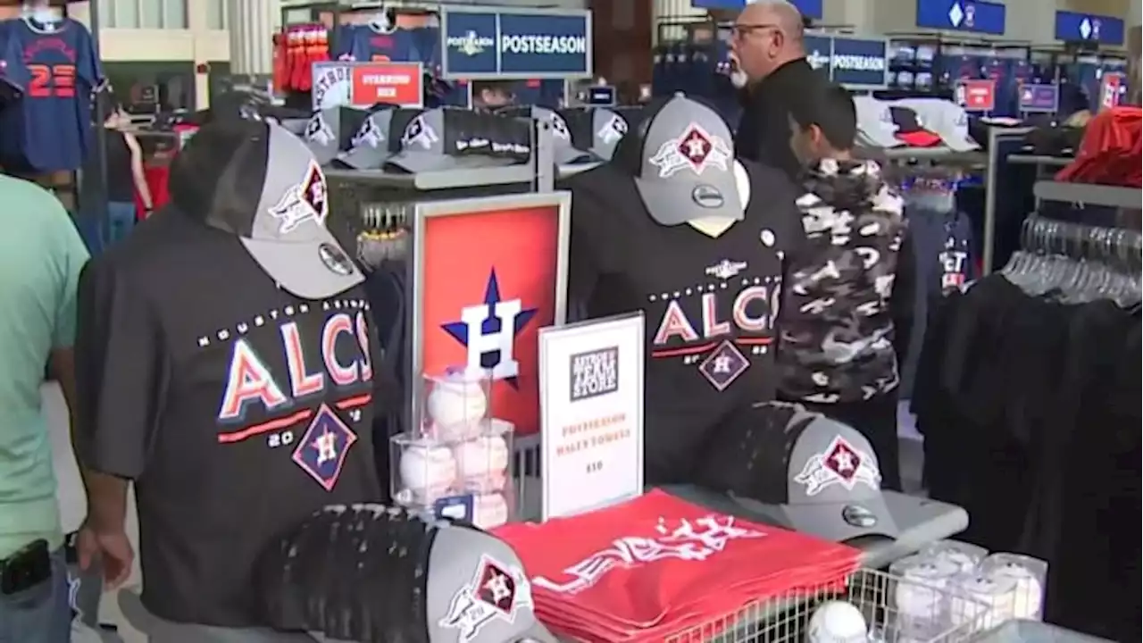 Gear up, Astros fans! ⚾ New ALCS merch now available after division series sweep against Seattle