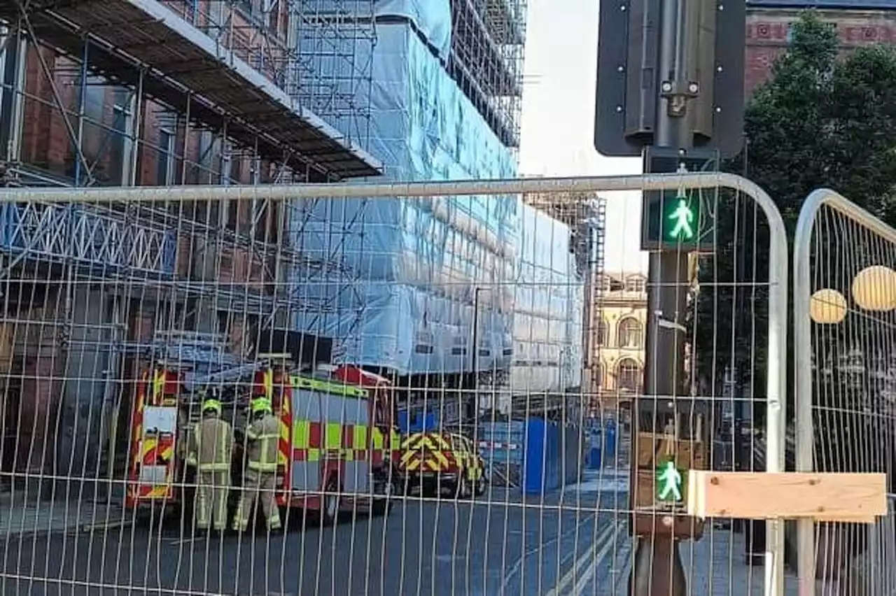 Road closures in place and businesses closed following Leeds city centre building blaze