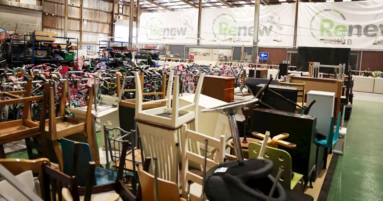 Warehouse where trash from Manchester tips becomes 'bargain' treasure