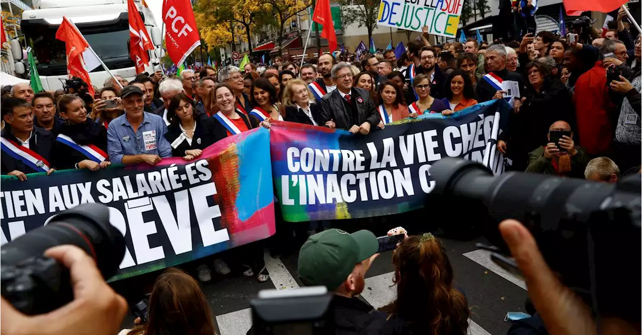 Thousands take to the streets of Paris to protest soaring prices