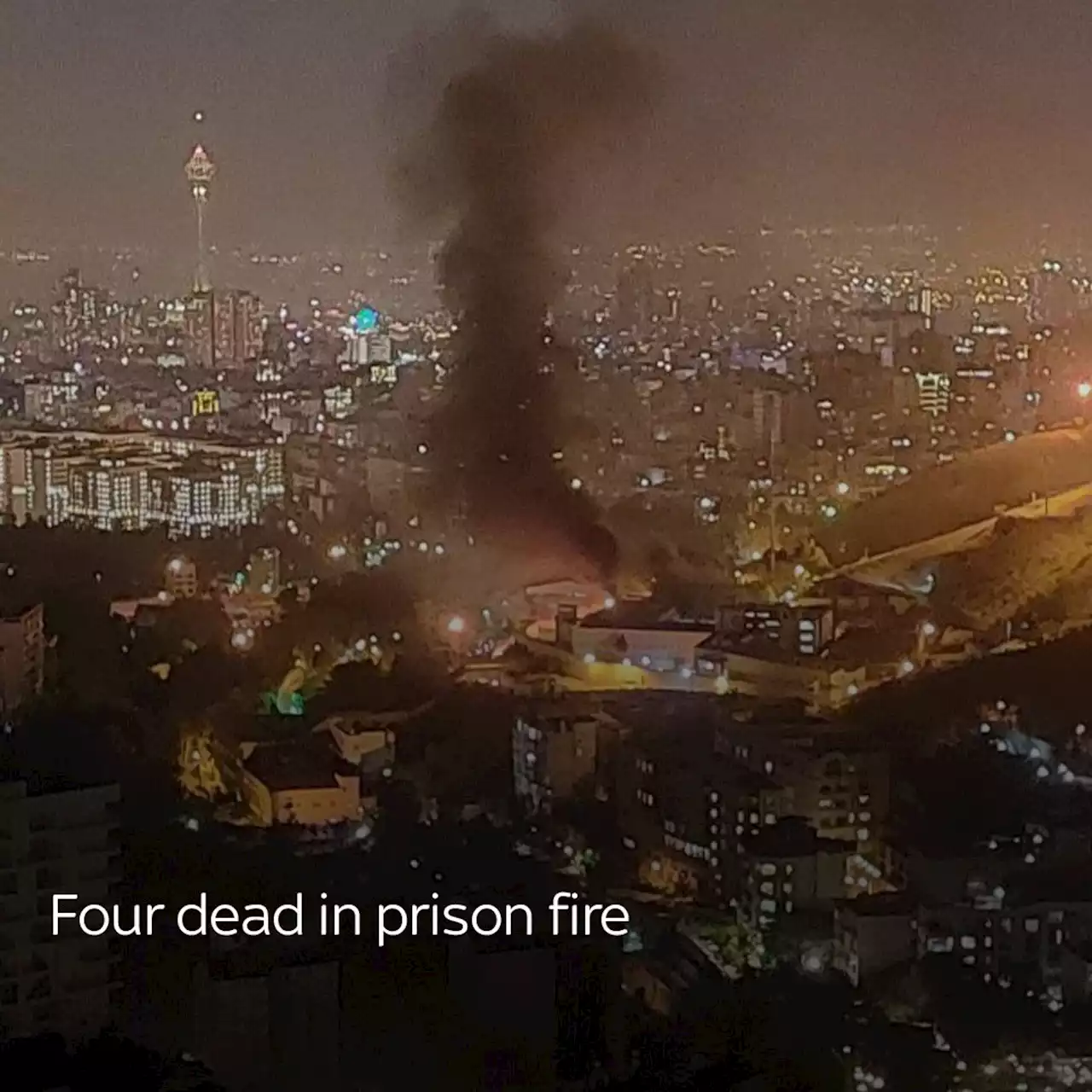 Four prisoners dead and dozens injured after huge fire breaks out at Iran's notorious Evin prison