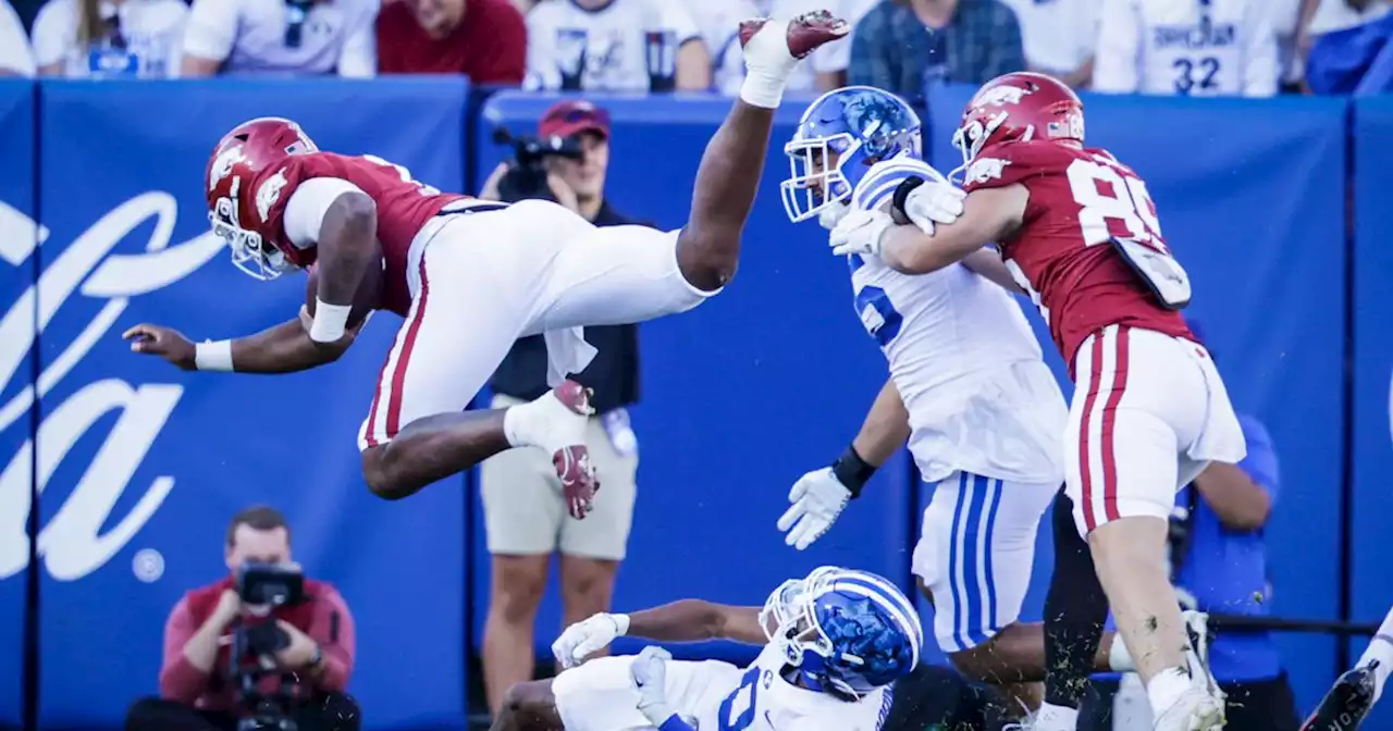 ‘Make decisions as a head coach’: BYU coach Kalani Sitake considers need for defensive change after 52-35 loss to Arkansas