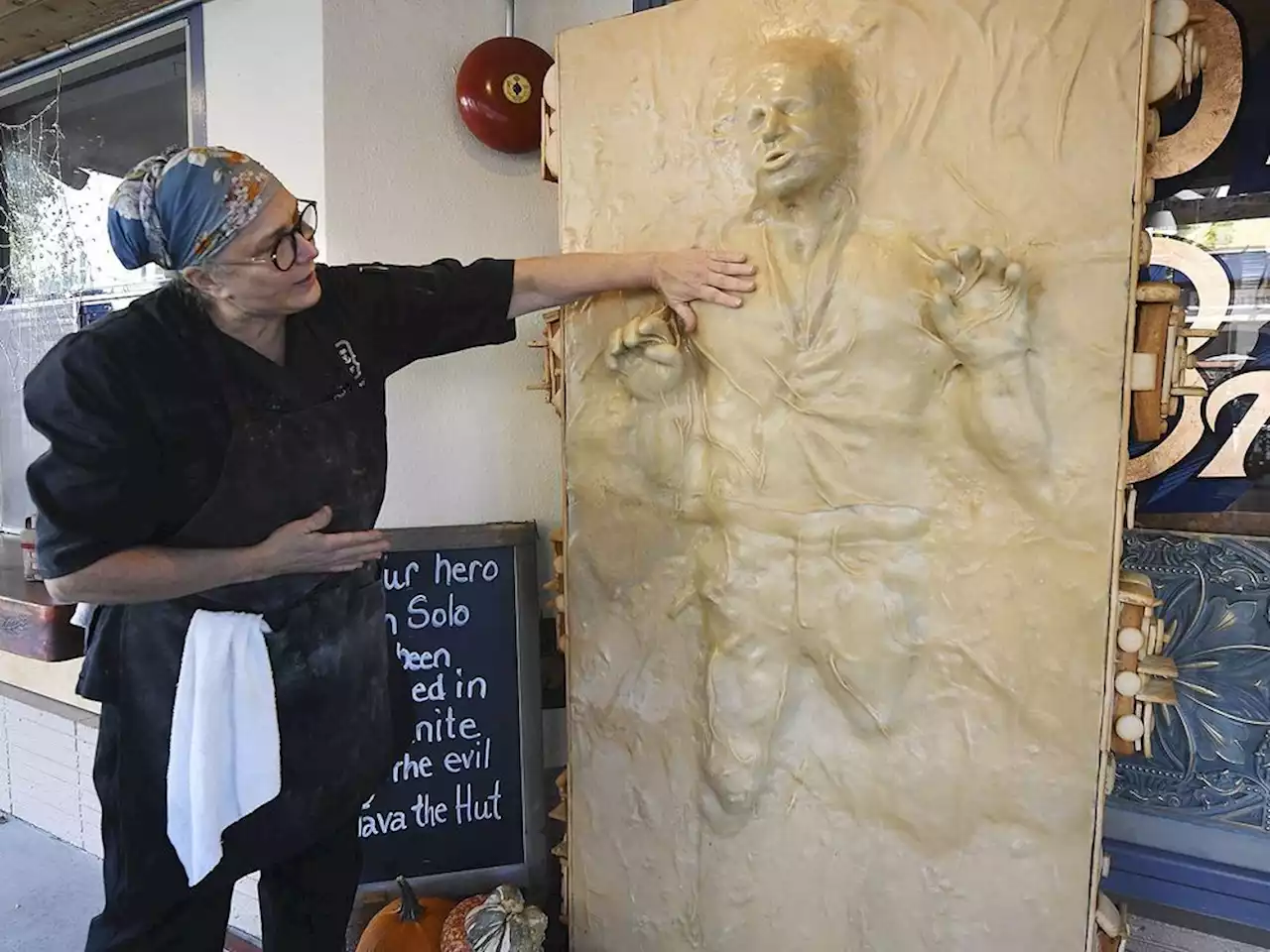 California baker creates life-sized Han Solo out of bread