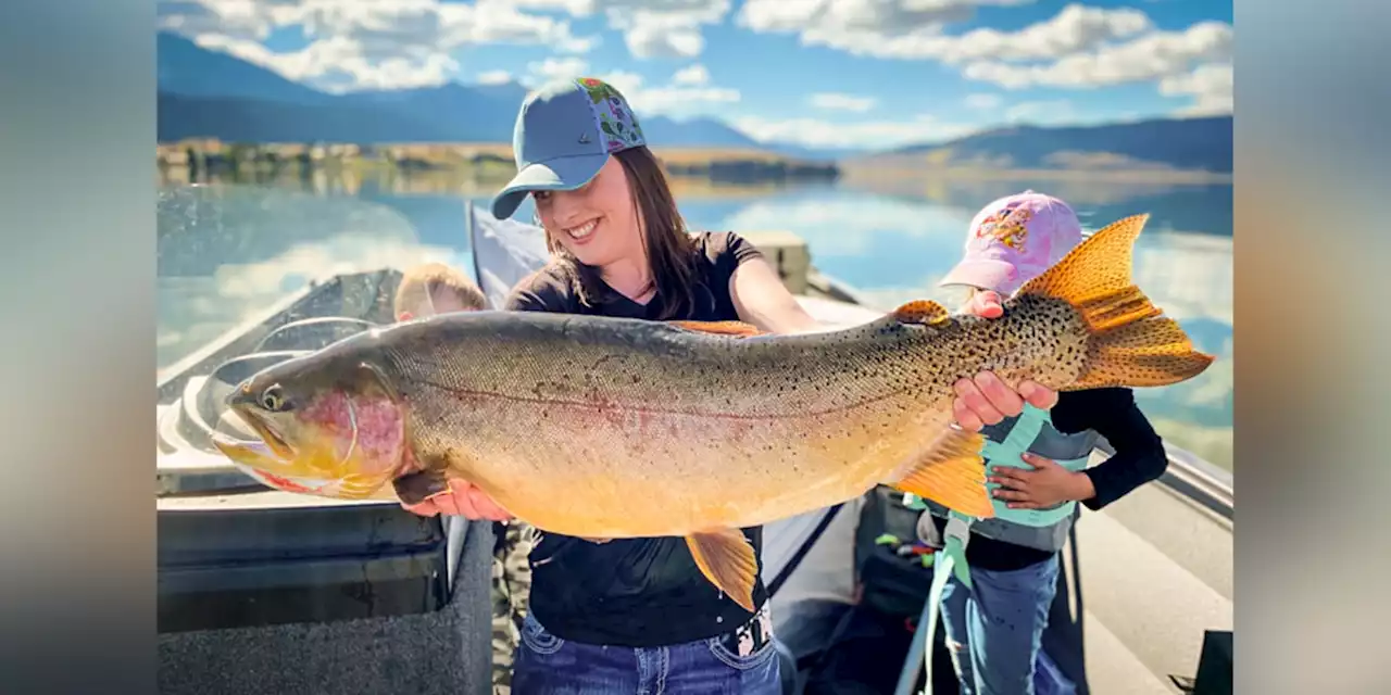 Angler sets state record with ‘monster’ hybrid trout