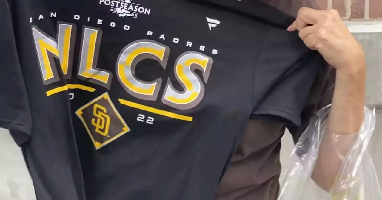 NLCS gear flying off the shelves inside the Padres Team Store