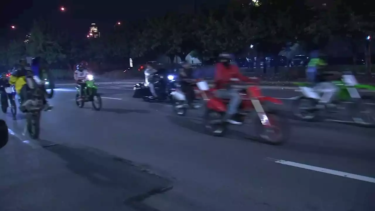 ATV riders take over part of Columbus Boulevard in Old City