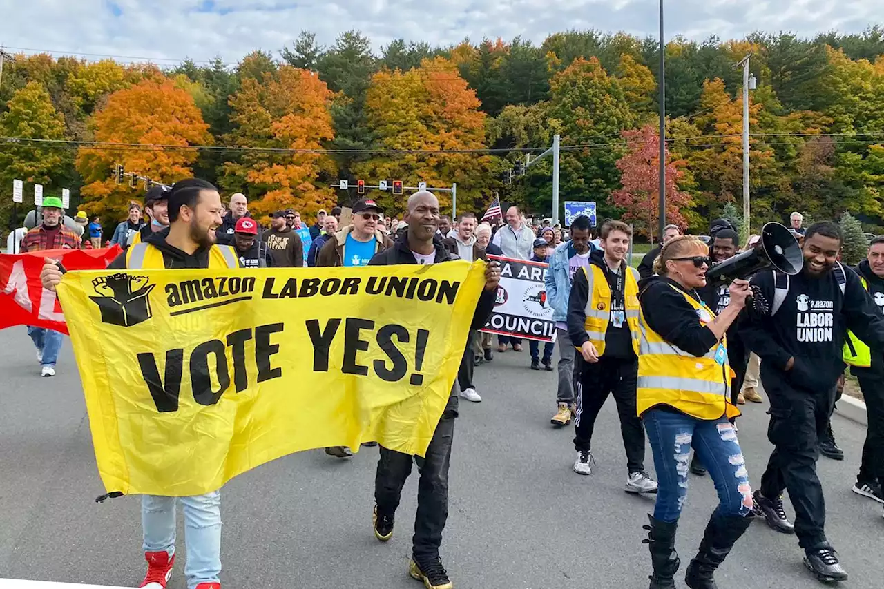 Amazon faces off with union in fight for a second warehouse