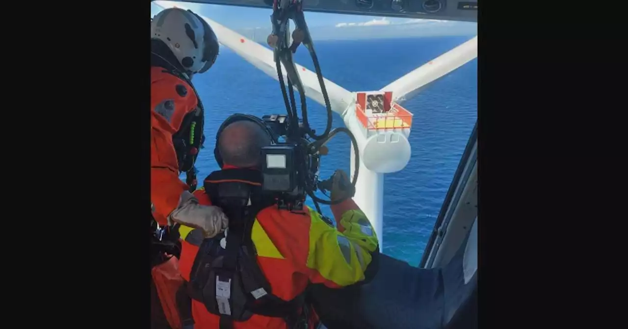 What it takes to film offshore wind turbines up close