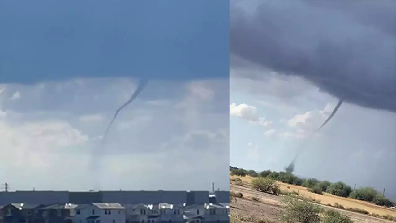 Landspout spotted southeast of Phoenix – not a tornado