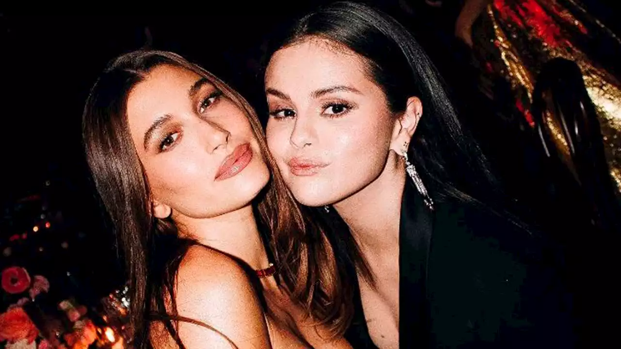 Selena Gomez and Hailey Bieber pose for first photo together and squash rumors of Justin Bieber drama