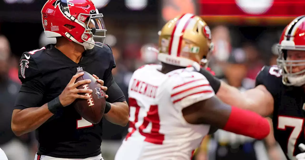 Marcus Mariota, Atlanta ground attack too much for injury depleted San Francisco 49ers defense