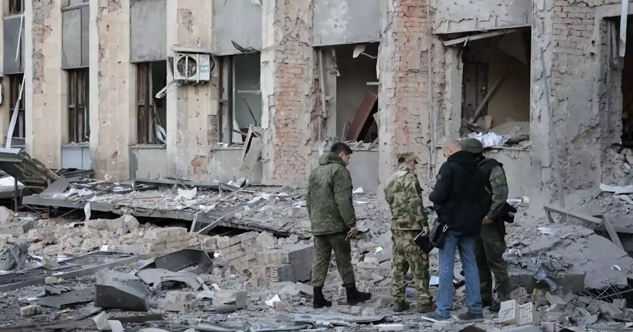 Ukraine blamed for rocket attack that struck mayor's office in separatist-controlled city