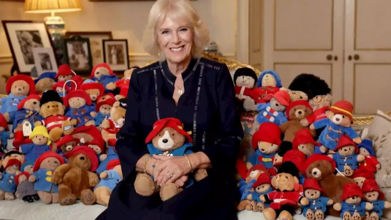 Queen Camilla Poses With Paddington Bear Toys Left for Queen Elizabeth in New Portrait