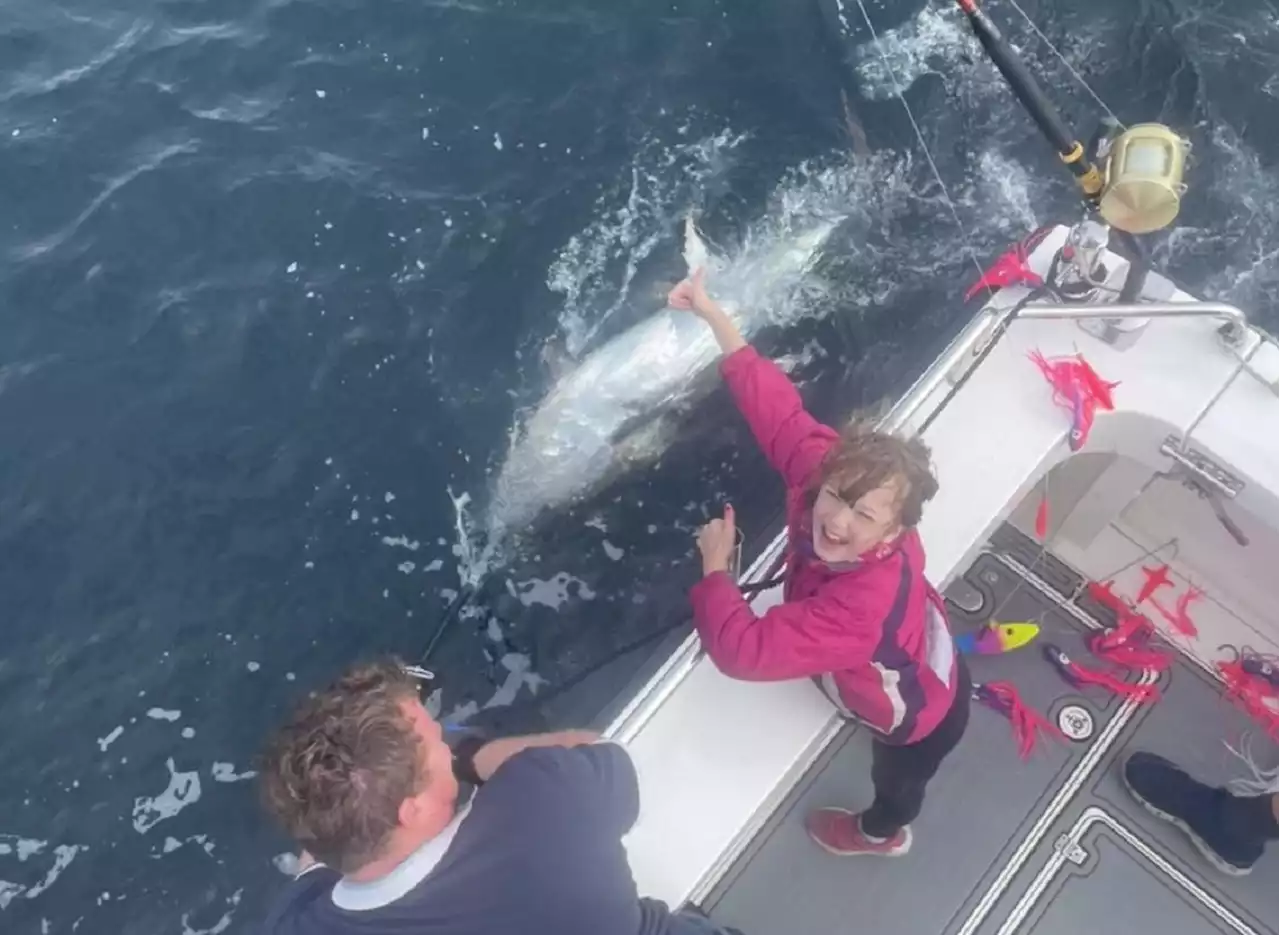 Nine-year-old who caught 400lb tuna had 'strength and determination'