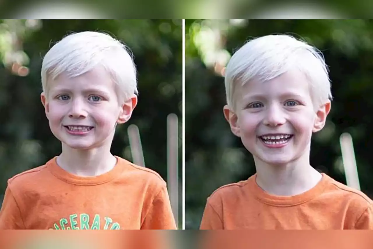 Dad shares the single word that makes his son smile for photos